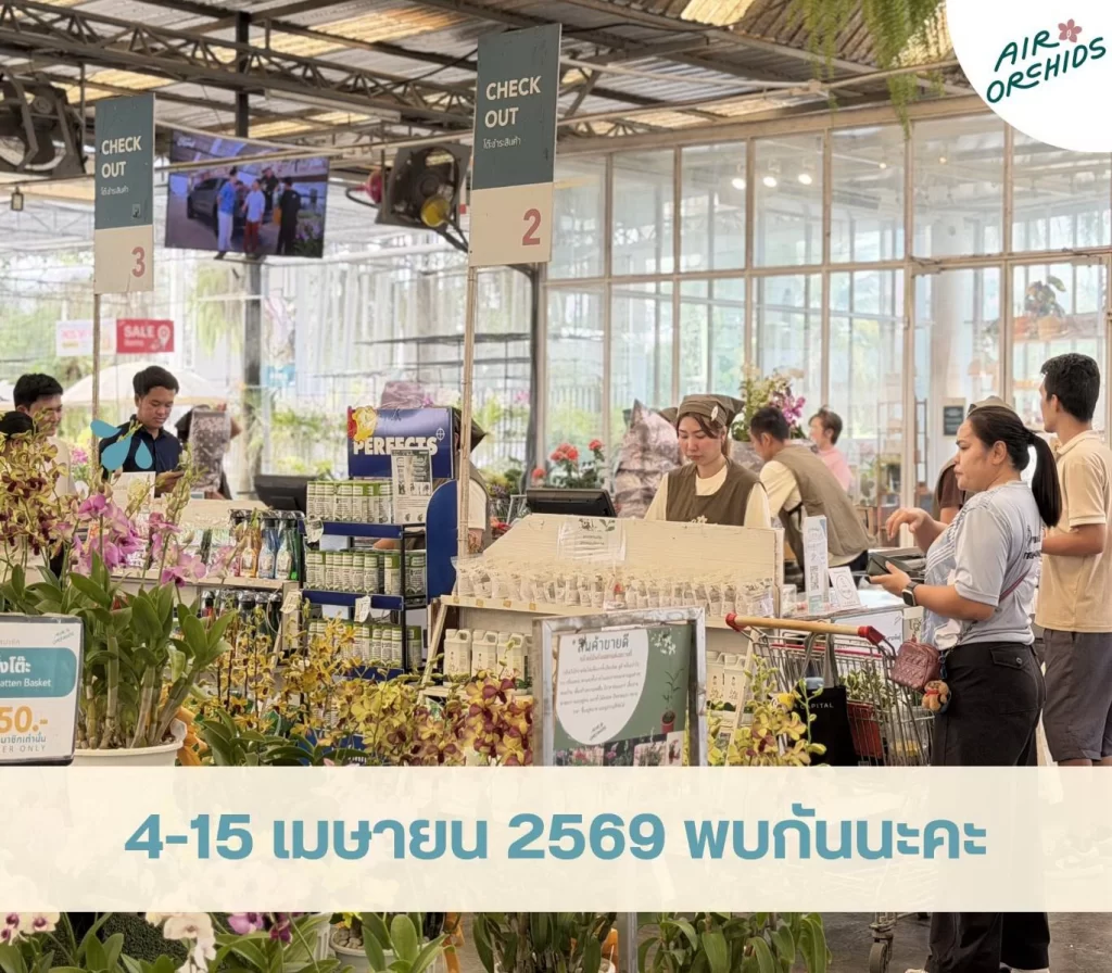 339465 0 Air Orchids Fest & Fair Air Orchids Fest & Fair,สงกรานต์ 2026 Air Orchids Fest & Fair 2026 เปิดสวนชวนเที่ยวรับสงกรานต์ ลอดอุโมงค์กล้วยไม้ ตะลุยตลาดชาวบ้าน & เวิร์คช็อปทำมือ